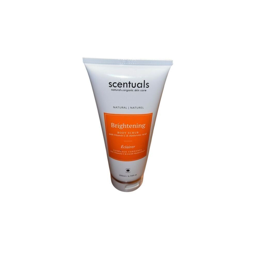 SCENTUALS Brightening Body Scrub Vitamin C Hyaluronic Acid 6.7oz Full Size